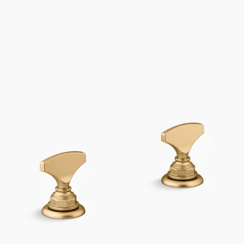 Kohler Artifacts T-handle bathroom sink faucet handles - Vibrant Brushed Moderne Brass