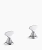 Kohler Artifacts T-handle bathroom sink faucet handles – Polished Chrome