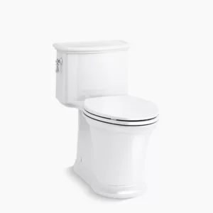 Kohler Harken One-piece compact elongated toilet with skirted trapway, 1.28 gpf – White