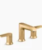 Kohler Hint Widespread bathroom sink faucet, 1.2 gpm – Vibrant Brushed Moderne Brass