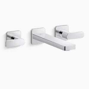 Kohler Parallel Wall-mount bathroom sink faucet trim, 1.2 gpm – Polished Chrome