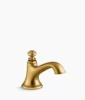 Kohler Artifacts with Bell design Bathroom sink faucet spout with Bell design, 1.2 gpm – Vibrant Brushed Moderne Brass