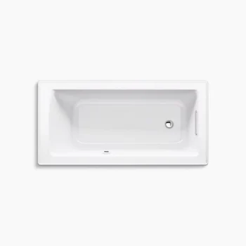 Kohler Archer 60" x 30" drop-in bath with Bask heated surface - White