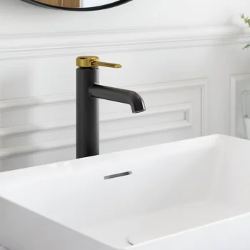 Kohler Occasion Tall single-handle bathroom sink faucet, 1.0 gpm - Vibrant French Gold - Image 2