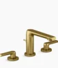 Kohler Avid Widespread bathroom sink faucet, 1.0 gpm – Vibrant Brushed Moderne Brass