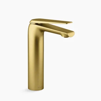 Kohler Avid Tall single-handle bathroom sink faucet, 1.0 gpm - Vibrant Brushed Moderne Brass