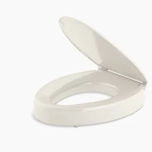 Kohler Hyten Elevated Quiet-Close‚ elongated toilet seat – Biscuit
