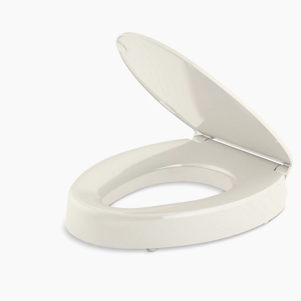 Kohler Hyten Elevated Quiet-Close‚ elongated toilet seat - Biscuit