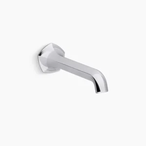 Kohler Occasion Wall-mount bathroom sink faucet spout with Straight design, 1.2 gpm – Polished Chrome