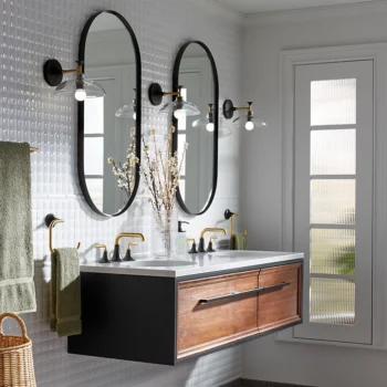 Kohler Tone Widespread bathroom sink faucet, 1.0 gpm - Polished Chrome - Image 10