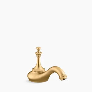 Kohler Artifacts with Tea design Bathroom sink faucet spout with Tea design, 1.2 gpm – Vibrant Brushed Moderne Brass