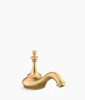 Kohler Artifacts with Tea design Bathroom sink faucet spout with Tea design, 1.2 gpm – Vibrant Brushed Moderne Brass