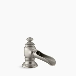 Kohler Artifacts with Flume design Bathroom sink faucet spout with Flume design, 1.2 gpm – Vibrant Brushed Nickel
