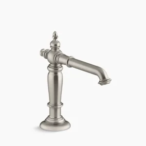 Kohler Artifacts Bathroom sink faucet spout with Column design, 1.2 gpm – Vibrant Brushed Nickel