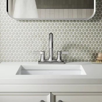 Kohler Venza Centerset bathroom sink faucet, 1.0 gpm - Matte Black - Image 3