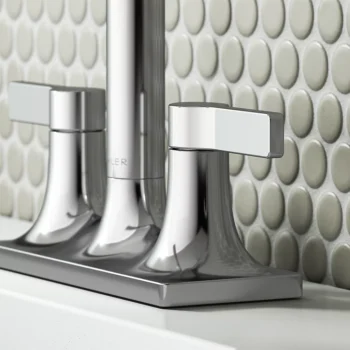 Kohler Venza Centerset bathroom sink faucet, 1.0 gpm - Matte Black - Image 4