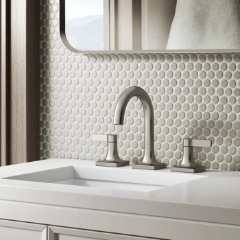Kohler Venza Widespread bathroom sink faucet, 1.0 gpm - Matte Black - Image 5