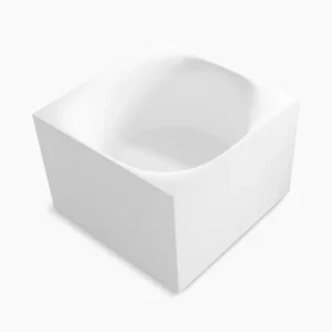 Kohler Stillness‚ Smart Soak 46″ x 46″ freestanding bath – Honed White