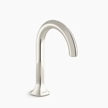 Kohler Occasion Bathroom sink faucet spout with Cane design, 1.0 gpm - Vibrant Polished Nickel