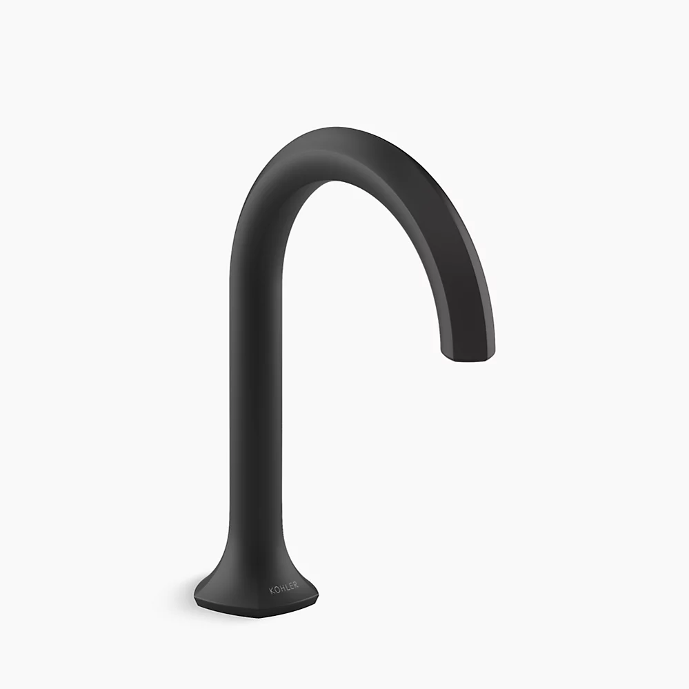 Kohler Occasion Bathroom sink faucet spout with Cane design, 1.0 gpm - Matte Black