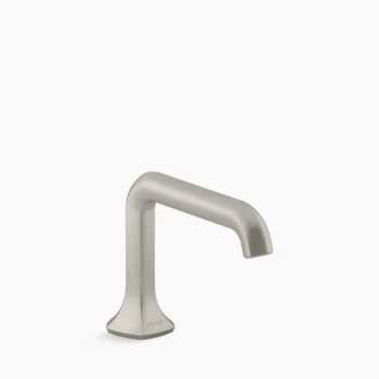Kohler Occasion Bathroom sink faucet spout with Straight design, 1.0 gpm - Vibrant Brushed Nickel
