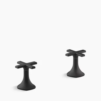 Kohler Occasion Cross bathroom sink faucet handles - Matte Black