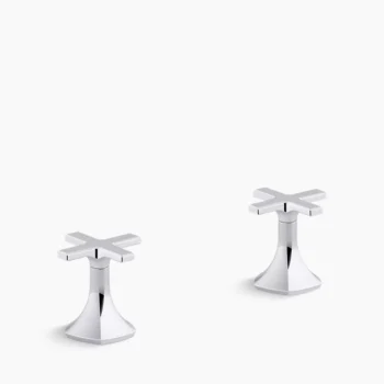 Kohler Occasion Cross bathroom sink faucet handles - Polished Chrome