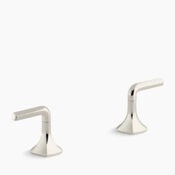 Kohler Occasion Lever bathroom sink faucet handles - Vibrant Polished Nickel