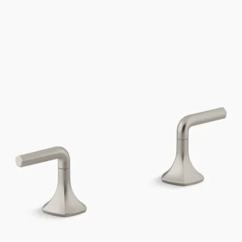 Kohler Occasion Lever bathroom sink faucet handles - Vibrant Brushed Nickel