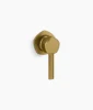 Kohler Occasion Wall-mount bathroom sink faucet handle – Vibrant Brushed Moderne Brass