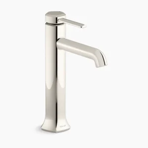 Kohler Occasion Tall single-handle bathroom sink faucet, 1.0 gpm – Vibrant Polished Nickel