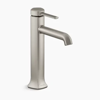 Kohler Occasion Tall single-handle bathroom sink faucet, 1.0 gpm - Vibrant Brushed Nickel