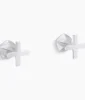 Kohler Occasion Wall-mount bathroom sink faucet Cross handle trim, 1.2 gpm – Polished Chrome