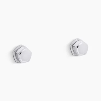 Kohler Occasion Wall-mount bathroom sink faucet Knob handle trim, 1.2 gpm - Polished Chrome