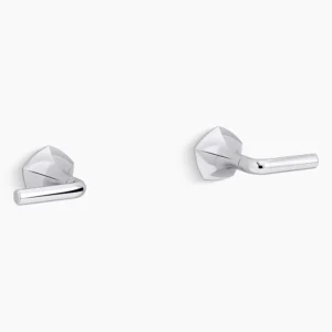 Kohler Occasion Wall-mount bathroom sink faucet Lever handle trim, 1.2 gpm – Polished Chrome