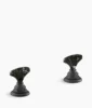 Kohler Artifacts Nero Marquina T-handle bathroom sink faucet handles – Matte Black