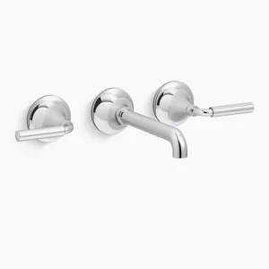 Kohler Tone Wall-mount bathroom sink faucet trim, 1.2 gpm – Polished Chrome