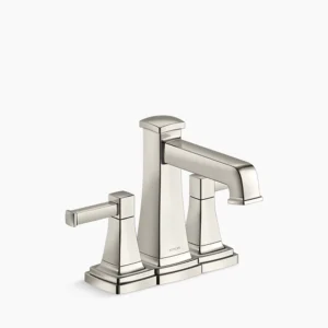 Kohler Riff Centerset bathroom sink faucet, 1.0 gpm – Vibrant Polished Nickel