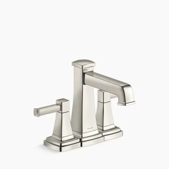 Kohler Riff Centerset bathroom sink faucet, 1.0 gpm - Vibrant Polished Nickel