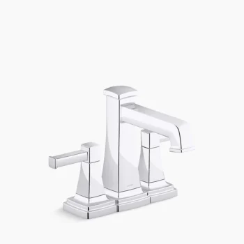 Kohler Riff Centerset bathroom sink faucet, 1.0 gpm - Polished Chrome