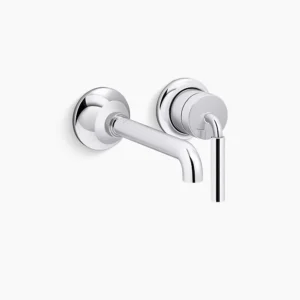 Kohler Tone Wall-mount single-handle bathroom sink faucet, 1.2 gpm – Polished Chrome