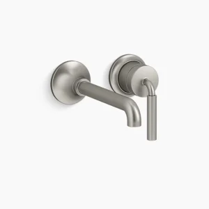 Kohler Tone Wall-mount single-handle bathroom sink faucet, 1.2 gpm – Vibrant Brushed Nickel