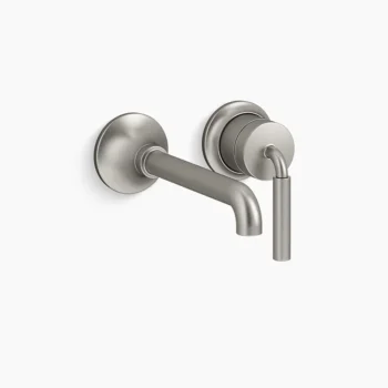 Kohler Tone Wall-mount single-handle bathroom sink faucet, 1.2 gpm - Vibrant Brushed Nickel