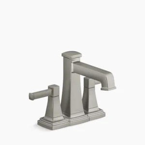 Kohler Riff Centerset bathroom sink faucet, 1.0 gpm – Vibrant Brushed Nickel