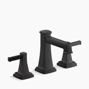 Kohler Riff Widespread bathroom sink faucet, 1.0 gpm – Matte Black