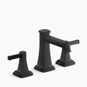 Kohler Riff Widespread bathroom sink faucet, 1.0 gpm - Matte Black