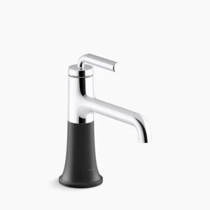 Kohler Tone Single-handle bathroom sink faucet, 1.0 gpm – Polished Chrome with Matte Black