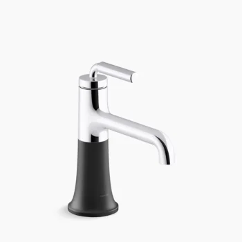 Kohler Tone Single-handle bathroom sink faucet, 1.0 gpm - Polished Chrome with Matte Black