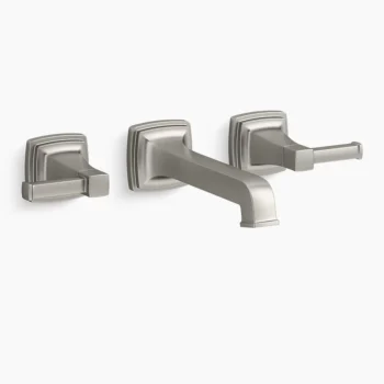Kohler Riff Wall-mount bathroom sink faucet trim, 1.2 gpm - Vibrant Brushed Nickel
