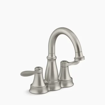 Kohler Bellera Centerset bathroom sink faucet, 1.0 gpm - Vibrant Brushed Nickel